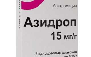 Азитроп – капли в глаза: инструкция по применению глазных средств для здоровья