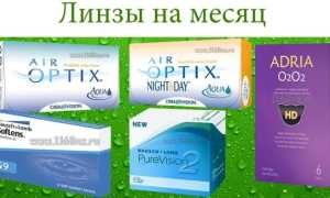 Линзы месячного ношения для комфортного зрения