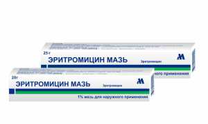 Инструкция по применению мази Эритромицин для лечения заболеваний кожи