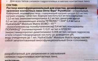 Раствор Опти Фри для линз – инструкция и состав, полезные советы