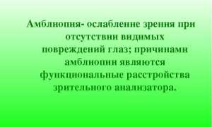 Амблиопия глаза – причины, виды, лечение и профилактика