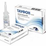 глазные капли тауфон для чего назначают